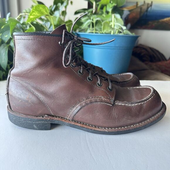 Red Wing 2954 Men\'s 10 D Brown Copper Moc Toe Amber Portage Heritage Work Boots main image 14